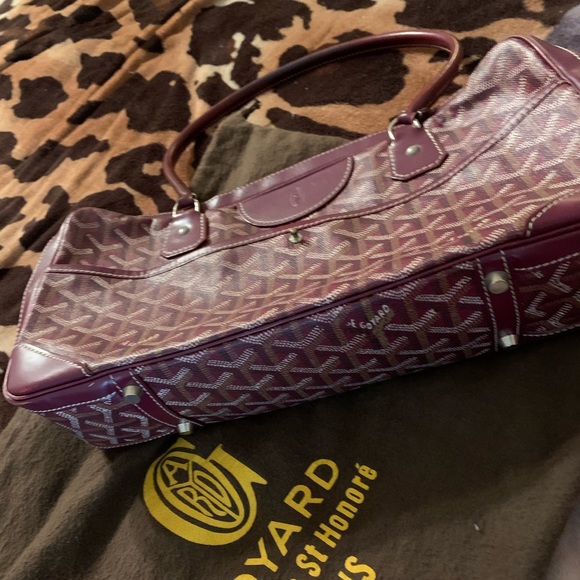 Goyard Handbags - Goyard Saint Martin Herringbone Coated Canvas